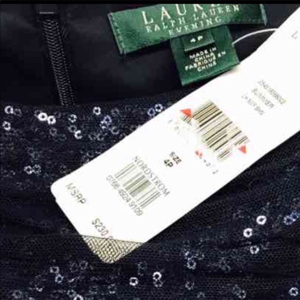 Ralph Lauren sapphire cocktail dress